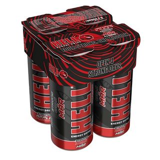 Hell Strong apple bautura energizanta cu aroma de mere 4x250 ml