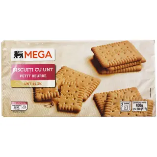 MEGA, Biscuiti cu unt 2x200g (ID 66646)