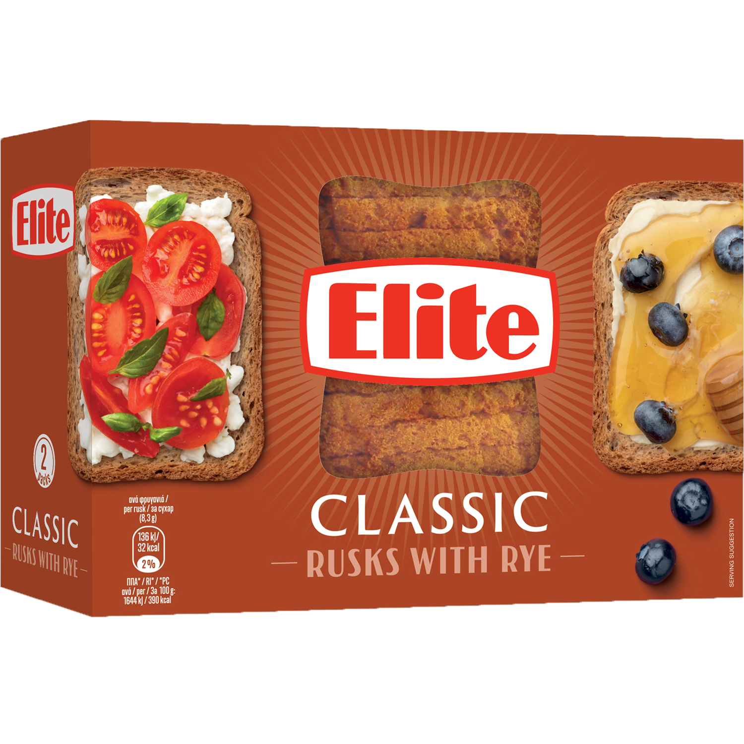 Сухари Elite Ръжени  Пакет