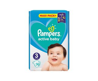 PAMPERS Scutece jumbo minus midi (3) 70 bucăți