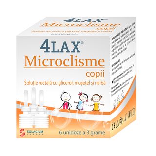 4Lax Microclisme Copii x 6unidoze Solacium