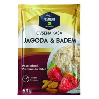 KASA OVSENA JAGODA BADEM PREMIUM GO HEALTHY 64G 1127019