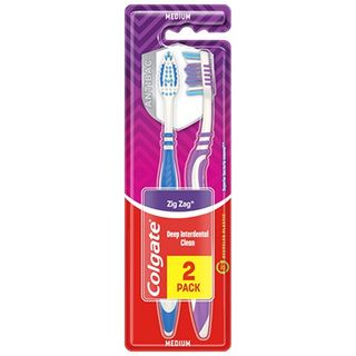 Colgate Periuta De Dinti Zigzag Medium 2 Bucati