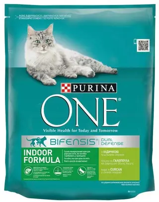 PURINA ONE Hrană uscată pentru pisici Adulte INDOOR, cu Curcan 800g