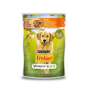 Friskies Adult Dog Pui&Morcovi 85G