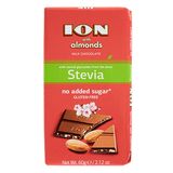 ION млечен шоколад с бадеми без захар60г / 20604730