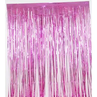 Дождик для украшения помещения (Розовый)