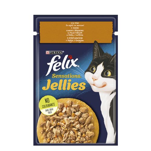 Felix Sensations грил в желе пиле и моркови