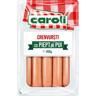 Caroli, Crenvursti cu piept de pui 450g (ID 41480)