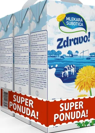 MLEKO UHT ZDRAVO! UHT 2% 3X1L