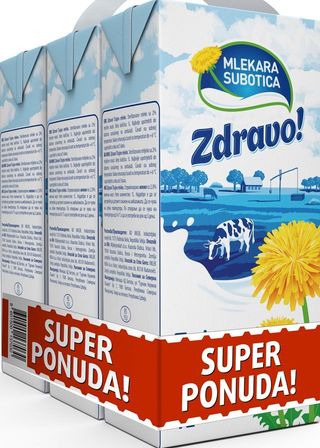 MLEKO UHT ZDRAVO! UHT 2% 3X1L
