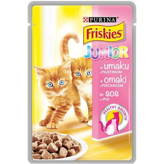 Friskies Пауч за коте Junior с пиле