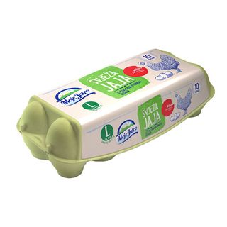 Jaja iz Podnog Uzgoja L 10 komada Moje Jutro