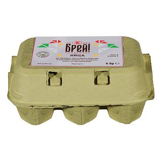 Брей Кокоши яйца размер L 6 бр, oт свободни кокошки\00088785