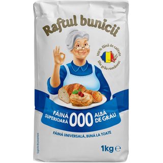 Raftul Bunicii, Faina alba de grau superioara 000 1kg (ID 15831)