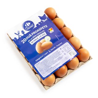 Oua Produs Montan Carrefour Classic marimea L, 20 bucati COD 2