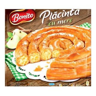 Placinta rulata cu mere Bonito, 800 g
