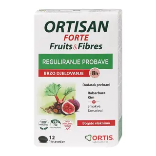 Ortis Ortisan Forte tablete za reguliranje probave, 12 kom. (403868)