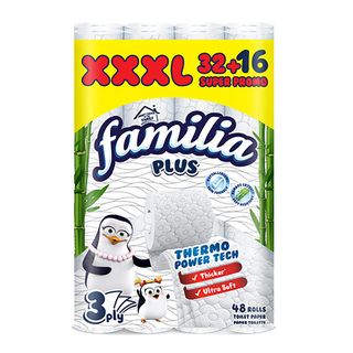 Familia тоалетна хартия бяла 48бр / 00080582