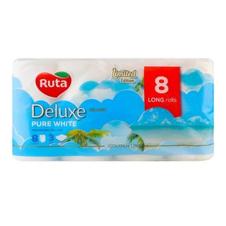 RUTA Hartie igienica Pure White Deluxe 3str 8role