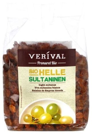 VERIVAL organic grožđe suvo svijetlo 250 GR | 9004617011047