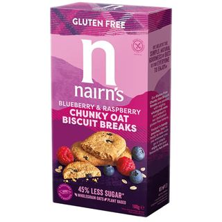 Nairn's, Biscuiti pufosi fara gluten din ovaz integral cu afine si zmeura 160g (ID 51109)
