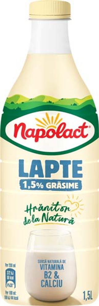Lapte Integral 1.5% Grasime, Napolact 1.5L