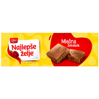 Najlepše Želje Čokolada Mlečna 200g