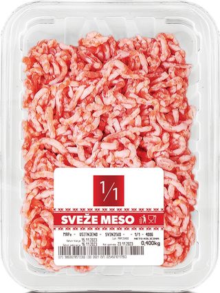 SVEŽE MESO SVINJSKO USITNJENO GRANIČAR - OD PLEĆKE MAP 400G