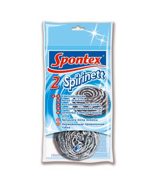 Žica za ribanje posuđa Spirinett čelična spiralna 2/1 Spontex 97072020