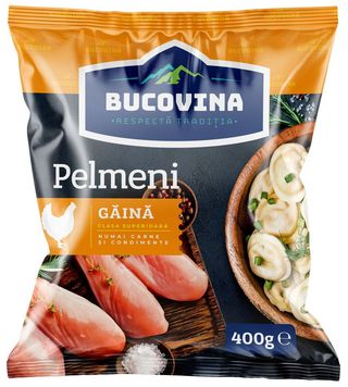 BUCOVINA Pelmeni cu carne de gaina 400g