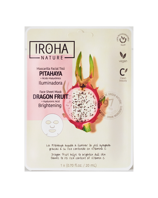 IROHA tissue maska za lice 97% natural dragon fruit brightening 20 ML | 8436036436100