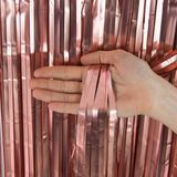 Дождик для украшения помещений (Розовое золото)