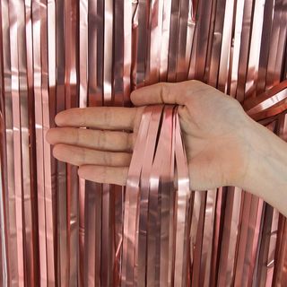 Дождик для украшения помещений (Розовое золото)