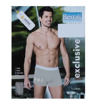 BERRAK bokserice muške modal sive 1094 M | 8693672212431