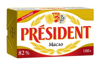 PRESIDENT Unt 82%, 180g