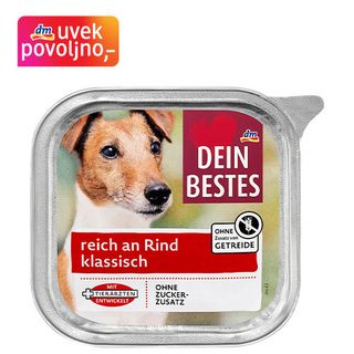 Dein Bestes hrana za pse govedina, 150g 1308855