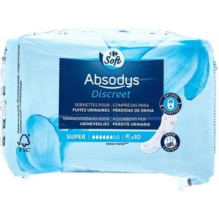Absorbante Incontinenta Super 10B Carrefour Soft