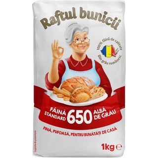 Raftul Bunicii, Faina alba de grau 650 standard 1kg (ID 15833)