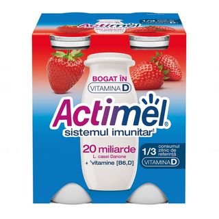 Actimel capsuni 4 x 100 g