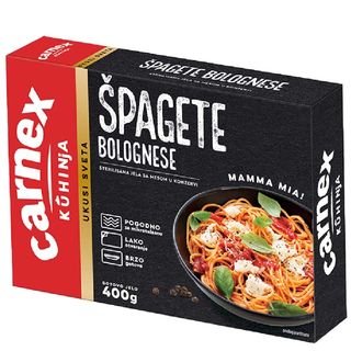 Špagete na bolonjski nacin Carnex 400g
