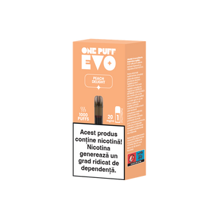 Capsulă One Puff Evo Peach Delight 1000 puffs      