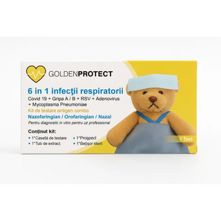 Test rapid antigen combo 6 in 1 infectii respiratorii, Golden Protect