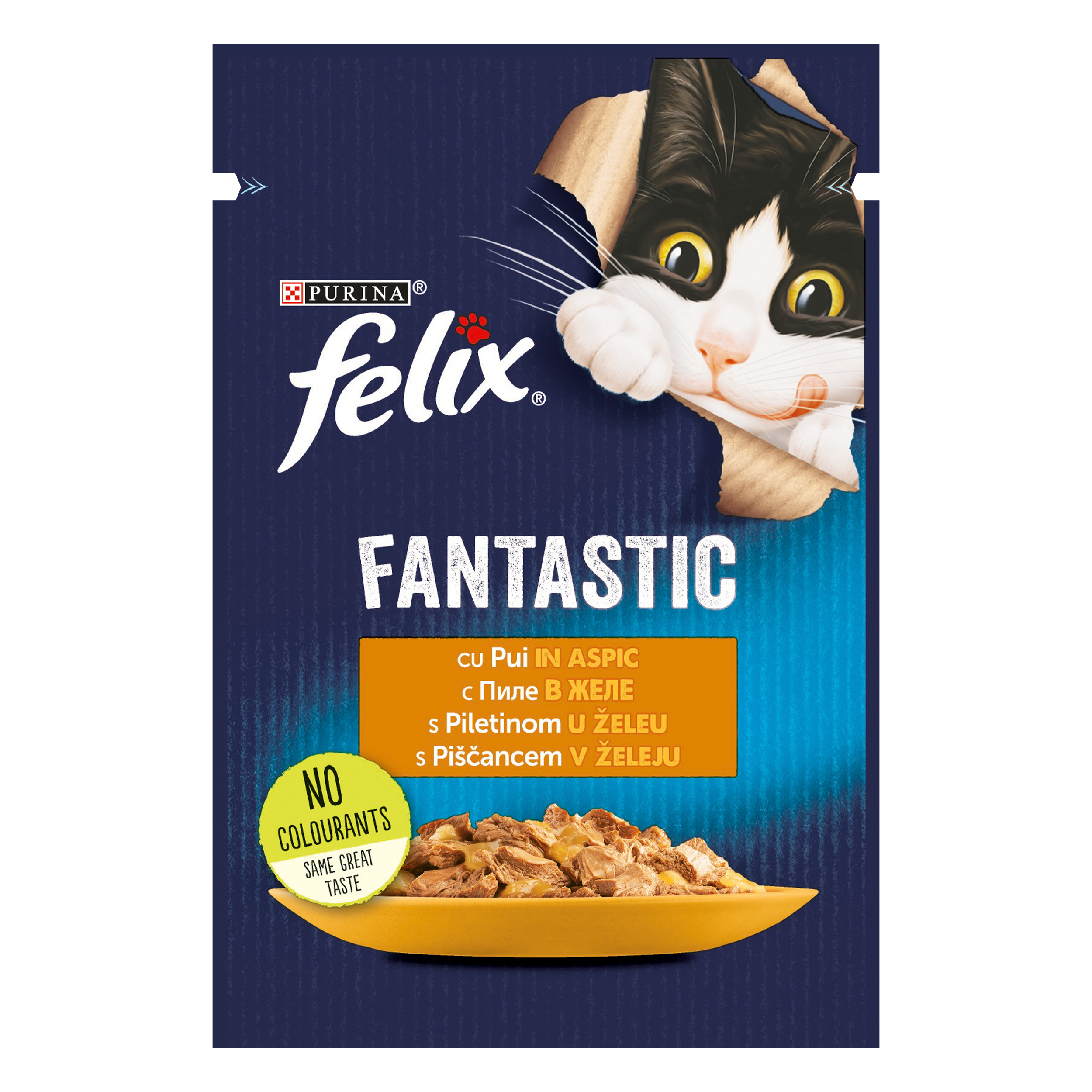 Felix Fantastic Пауч за котка пиле грил в желе