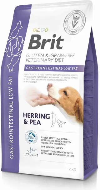 BRIT VD Gastrointestinal Low fat câini, reducerea tulburărilor intestinale 2 kg