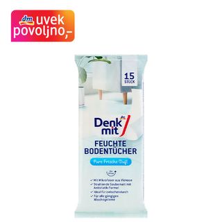 Denkmit vlažne maramice za pod - svežina 15kom