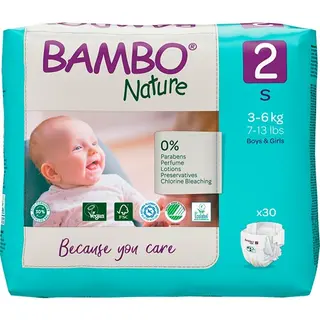 Bambo Nature Scutece Ecolabel Nr.2 3–6Kg 30Buc