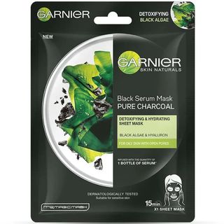 GARNIER maska za lice pure charcoal & black tea 28 GR | 3600542097253