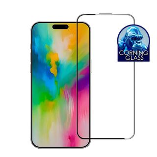 Folie Protectie Ecran Sticla 3D Corning Cellara Pentru iPhone 15/16 - Negru,WS79745