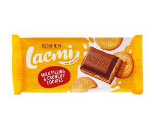 ROSHEN LACMI Ciocolata lapte si biscuiti 100g